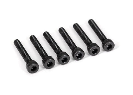 TRA2583X Traxxas Screws, 3x18mm cap-head machine (hex drive) (6)