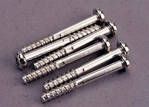 TRA2679 Screws, 3x24mm roundhead self-tapping (with shoulder) (6)