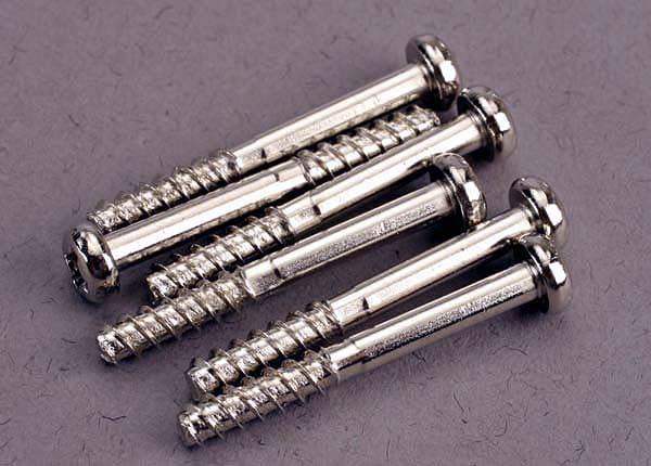 TRA2679 Screws, 3x24mm roundhead self-tapping (with shoulder) (6)