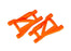 TRA2758-ORNG Traxxas Suspension arms, orange (rear, left & right) heavy duty