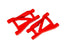 TRA2758-RED Traxxas Suspension arms, red (rear, left & right), heavy duty