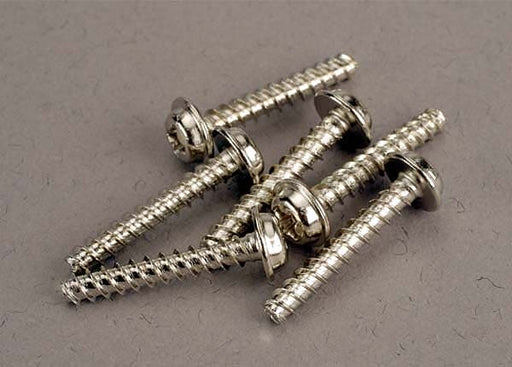 TRA3289 Screws, 3x18mm washerhead self-tapping (6)