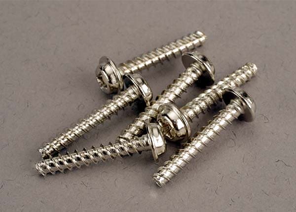 TRA3289 Screws, 3x18mm washerhead self-tapping (6)
