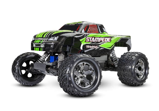 TRA36054-8GREEN Traxxas Stampede 1/10 Monster Truck RTR - Green **SOLD SEPARATELY AND REQUIRED TRA2912 AND TREA2916 OR FOR QUCK CHARGER &LONG RUN TIME BATTERY ORDER PART # TRA2992**