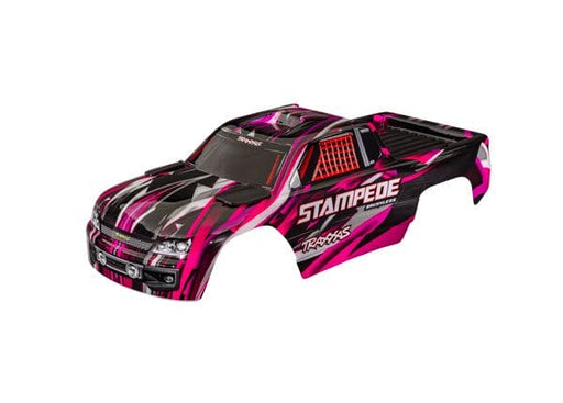 TRA3620A-PINK Traxxas Body, Stampede, pink (painted, for clipless mounting)