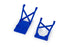TRA3623-BLUE Traxxas Skid Plates Front and Rear Blue