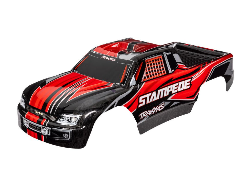 TRA3651 Traxxas Body, Stampede Red (Painted, Decals Applied)