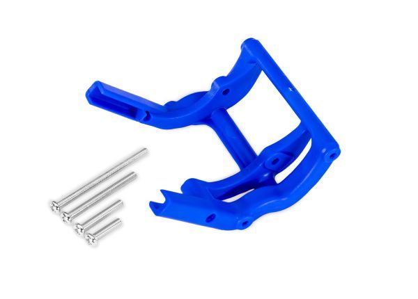 TRA3677-BLUE Traxxas Wheelie Bar Mount/Hardware - Blue (1)