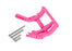 TRA3677-PINK Traxxas Wheelie Bar Mount/Hardware - Pink (1)