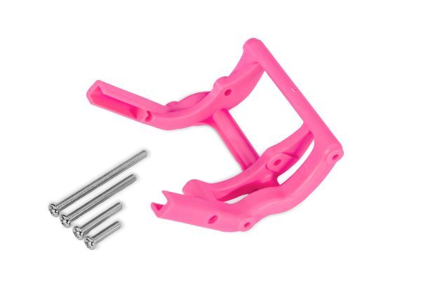 TRA3677-PINK Traxxas Wheelie Bar Mount/Hardware - Pink (1)