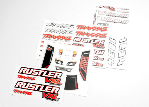 TRA3713R Traxxas Decal Sheets, Rustler VXL
