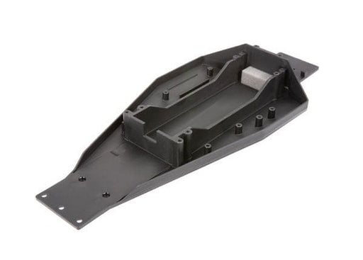 TRA3728 Traxxas Lower chassis (black) (166mm long battery compartment)