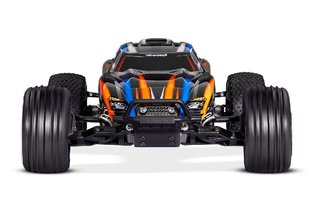 TRA37354-4ORANGE Traxxas 1/10 Rustler 2WD BL-2S Clipless - Orange**Free battery charger with the purchase of this truck. Please add TRA2827X and TRA2920 to your order  to get it free.** if you order from this promotion it is final sale