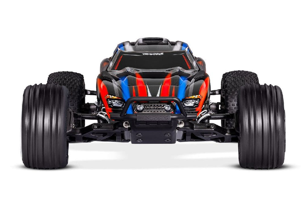 TRA37354-4RED Traxxas 1/10 Rustler 2WD BL-2S Clipless - Red **Free battery charger with the purchase of this truck. Please add TRA2827X and TRA2920 to your order  to get it free.** if you order from this promotion it is final sale