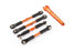TRA3741T Traxxas Aluminum Turnbuckle Camber Link Set (Orange) (4)