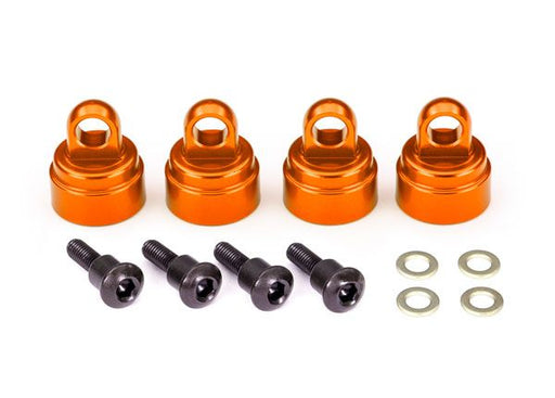 TRA3767T Traxxas Aluminum Ultra Shock Cap (Orange) (4)