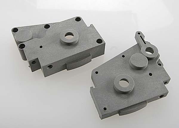 TRA4491A Traxxas Gearbox Halves (Grey) (Left & Right)