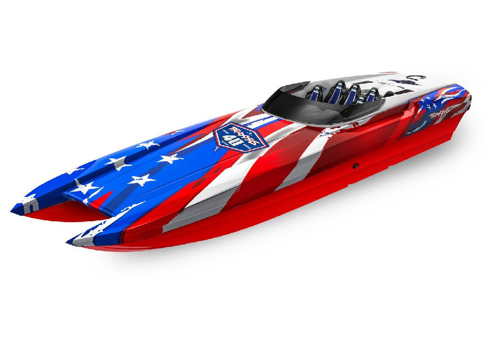 TRA57046-440TH Traxxas DCB M41 Widebody 40" Catamaran Race Boat - 40th YOU will need this part #TRA2990 to run this boat