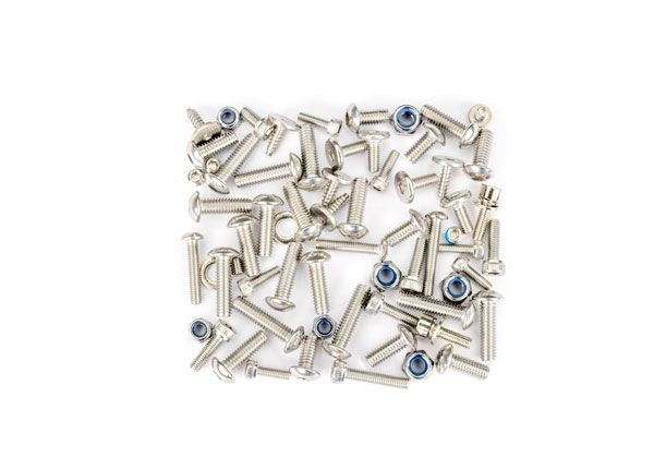 TRA5746R Traxxas Hardware kit, stainless steel, Spartan/DCB M41