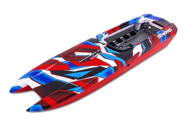 TRA5784R Traxxas Hull, DCB M41, Red Graphics (Fully Assembled)