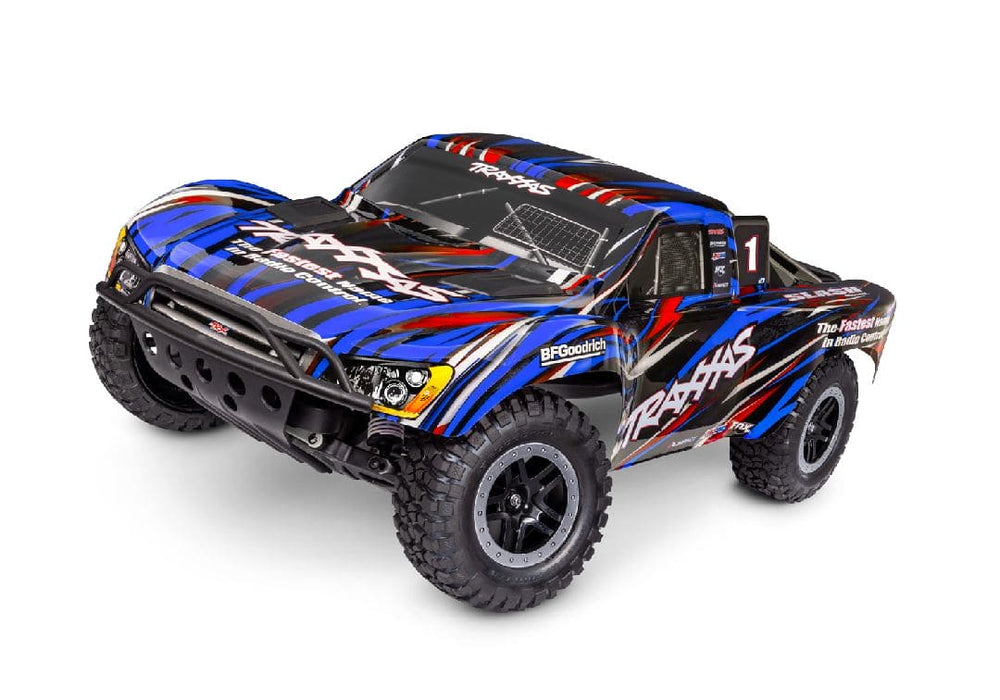 TRA58334-4 BLUE /10 Slash 2WD, BL-2s HD Brushless, Clipless - Blue **Free battery charger with the purchase of this truck. Please add TRA2827X and TRA2920 to your order  to get it free.** if you order from this promotion it is final sale