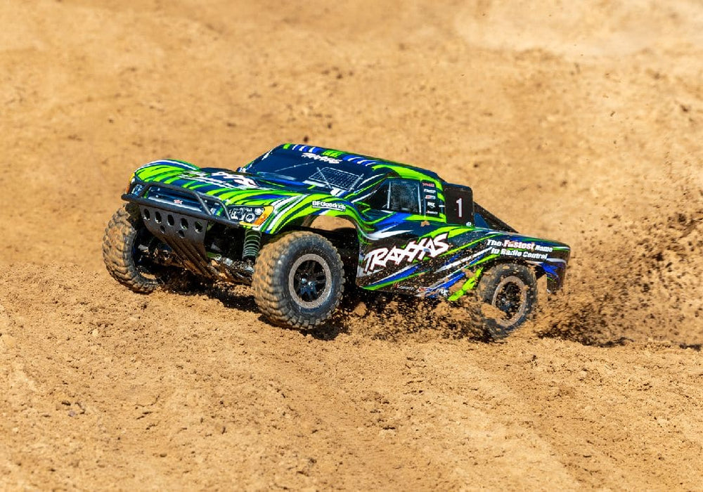 TRA58334-4 GREEN 1/10 Slash 2WD, BL-2s HD Brushless, Clipless - Green**Free battery charger with the purchase of this truck. Please add TRA2827X and TRA2920 to your order  to get it free.** if you order from this promotion it is final sale