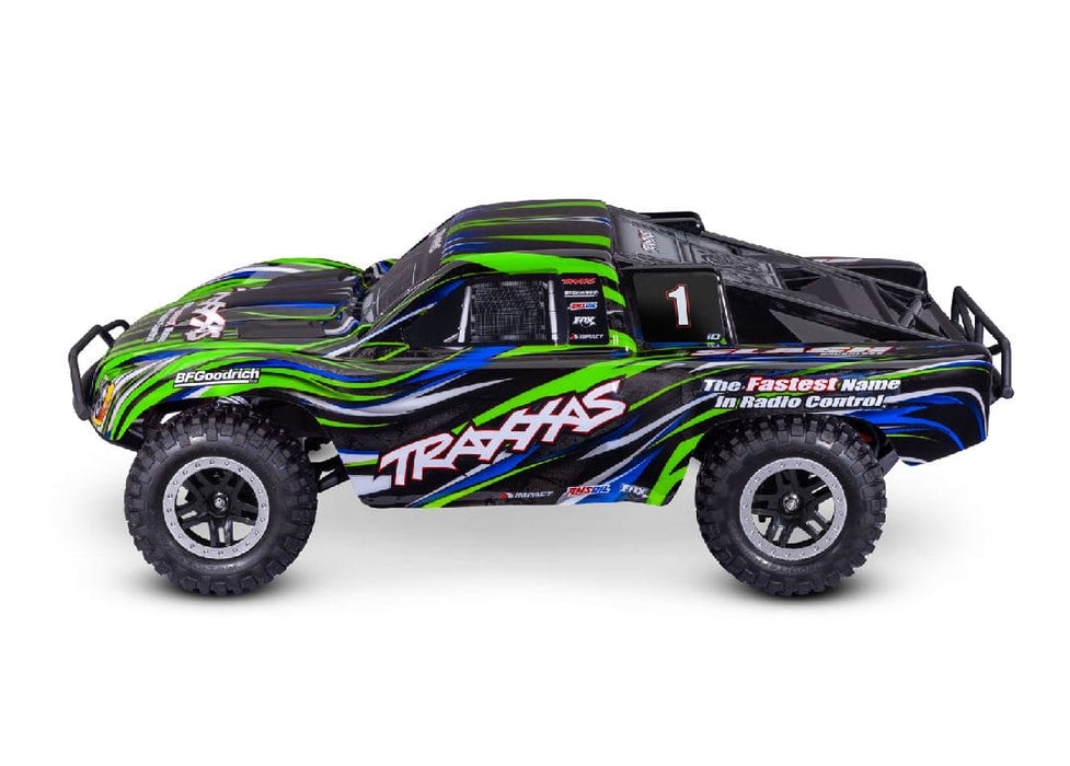 TRA58334-4 GREEN 1/10 Slash 2WD, BL-2s HD Brushless, Clipless - Green**Free battery charger with the purchase of this truck. Please add TRA2827X and TRA2920 to your order  to get it free.** if you order from this promotion it is final sale