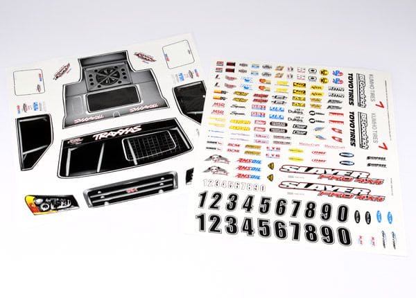 TRA5913X Traxxas Decal sheets, Slayer Pro 4X4