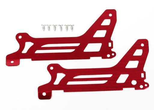 TRA6327 Traxxas Main Frame, Side Plate, Outer (2) (Red-Anodized) (Alumin