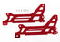 TRA6327 Traxxas Main Frame, Side Plate, Outer (2) (Red-Anodized) (Alumin