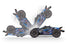 TRA67097-4 Traxxas Rustler 4X4 Ultimate - Blue * **Sold Separately you will need TRA2970-3S to run this truck