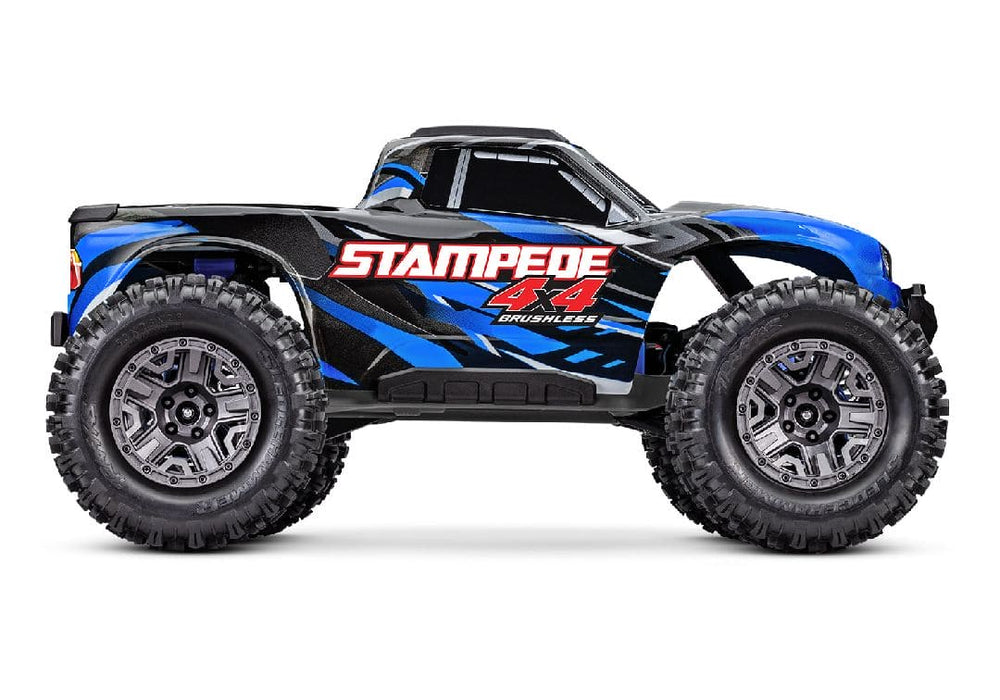 TRA67154-4BLUE Traxxas Stampede 1/10 4X4 Brushless Monster Truck RTR - Blue **SOLD SEPARATELY you will need tra2992 to run this truck**