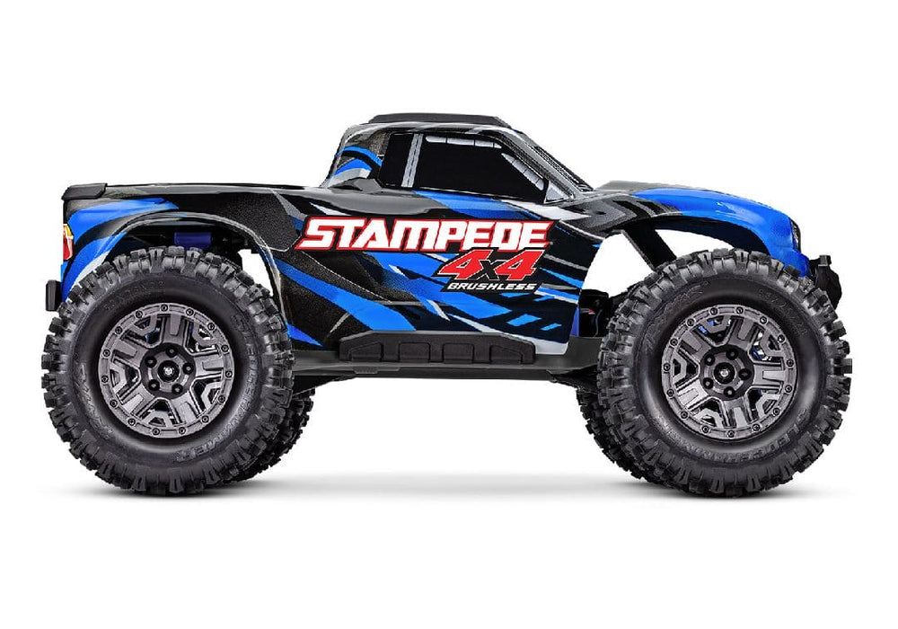 TRA67154-4BLUE Traxxas Stampede 1/10 4X4 Brushless Monster Truck RTR