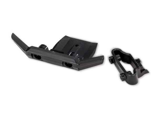 TRA6736-BLK Traxxas Bumper, Front/ Bumper Support