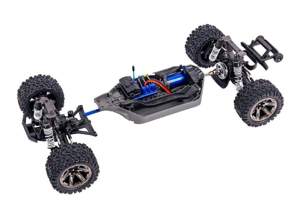 TRA67376-4BLUE Traxxas Rustler VXL Brushless 4X4 1/10 Stadium Truck - Blue **SOLD SEPARATELY AND REQUIRED ORDER PART # TRA2970-3S**