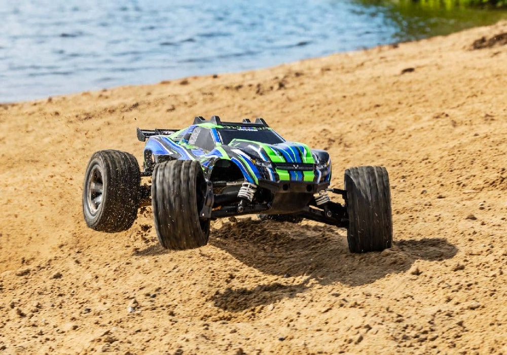 TRA67376-4GREEN Traxxas Rustler VXL Brushless 4X4 1/10 Stadium Truck - Green **SOLD SEPARATELY AND REQUIRED ORDER PART # TRA2970-3S**