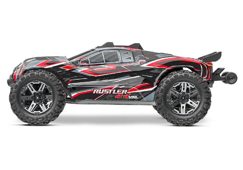 TRA67376-4RED Traxxas Rustler VXL Brushless 4X4 1/10 Stadium Truck R