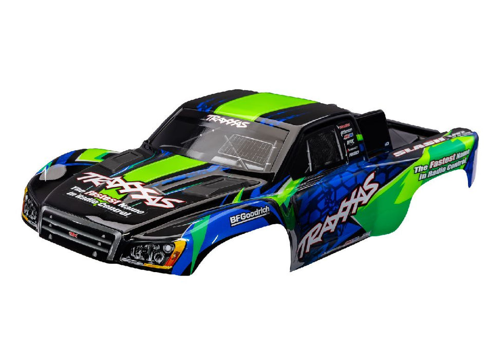 TRA6812-GREEN Traxxas Body, Slash® VXL 2WD (also Slash 4X4) - green/blue