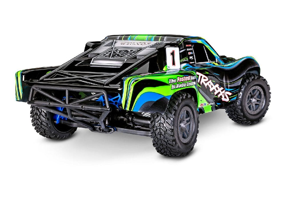 TRA68154-4GREEN Traxxas Slash 1/10 4X4 Brushless Short Course Truck RTR - Green**Free battery charger with the purchase of this truck. Please add TRA2827X and TRA2920 to your order  to get it free.** if you order from this promotion it is final sale