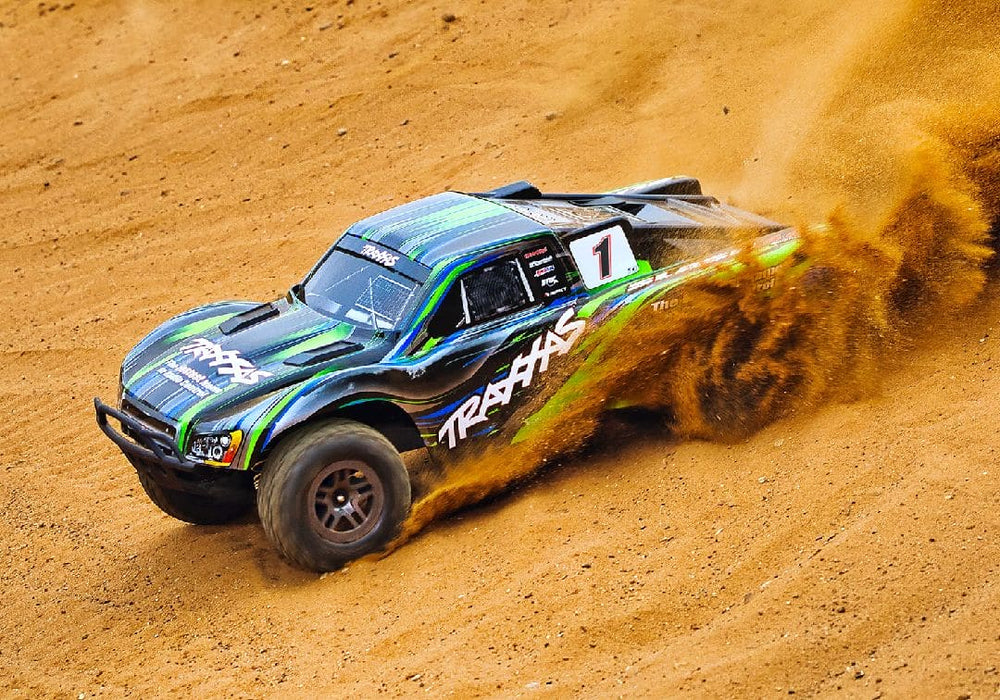 TRA68154-4GREEN Traxxas Slash 1/10 4X4 Brushless Short Course Truck RTR - Green**Free battery charger with the purchase of this truck. Please add TRA2827X and TRA2920 to your order  to get it free.** if you order from this promotion it is final sale