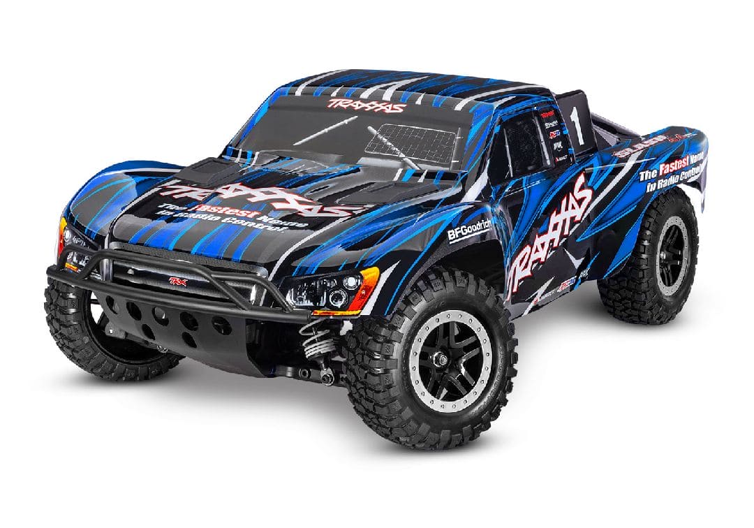 TRA68386-4BLUE Traxxas Slash 4X4 1/10 Scale VXL Extreme HD - Blue **SO