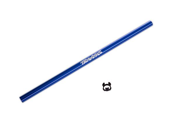 TRA6855-BLUE Traxxas Driveshaft, Center (214mm) - Blue-Anodized