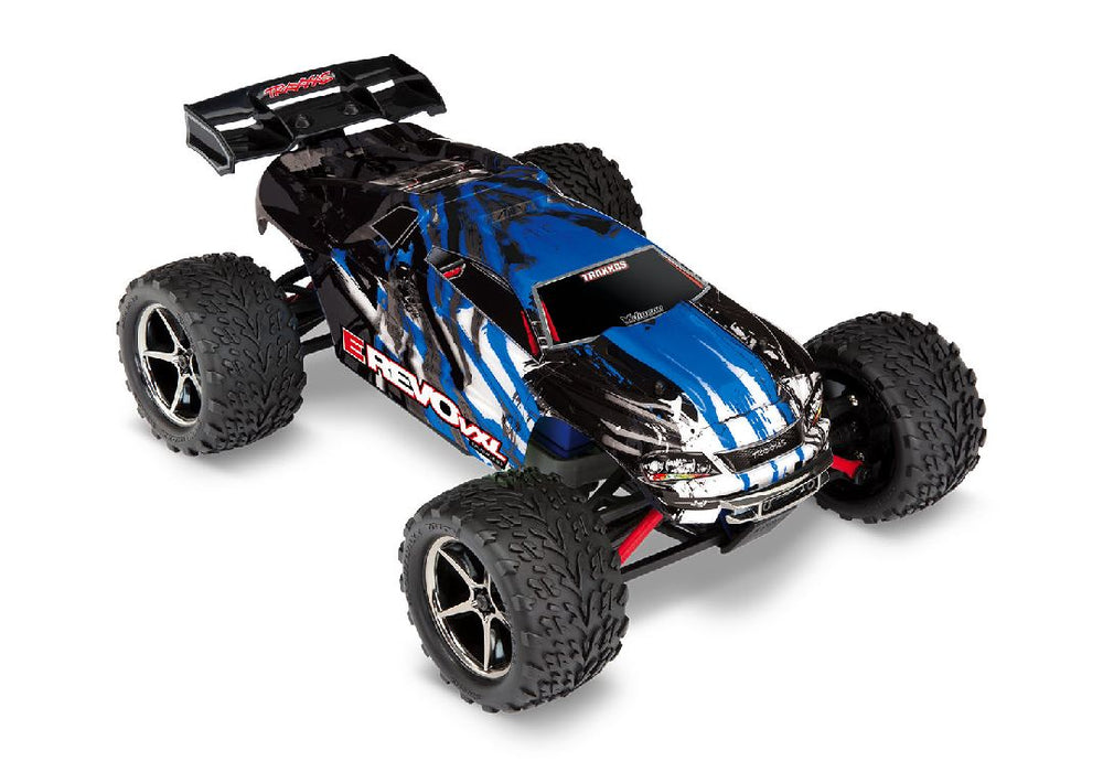TRA71076-8BLUEX Traxxas 1/16 E-Revo VXL 4x4 RTR - BlueX