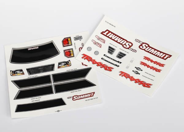 TRA7214 Traxxas Decals, 1/16th Summit
