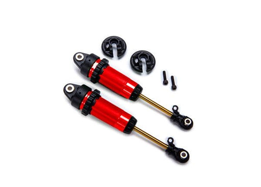 TRA7462-RED Traxxas Shocks, GTR xx-long red-anodized fully assembled (2)