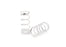 TRA7475 Traxxas Shock Springs (GTR Short) (0.70 Rate) (1 Pair) - White