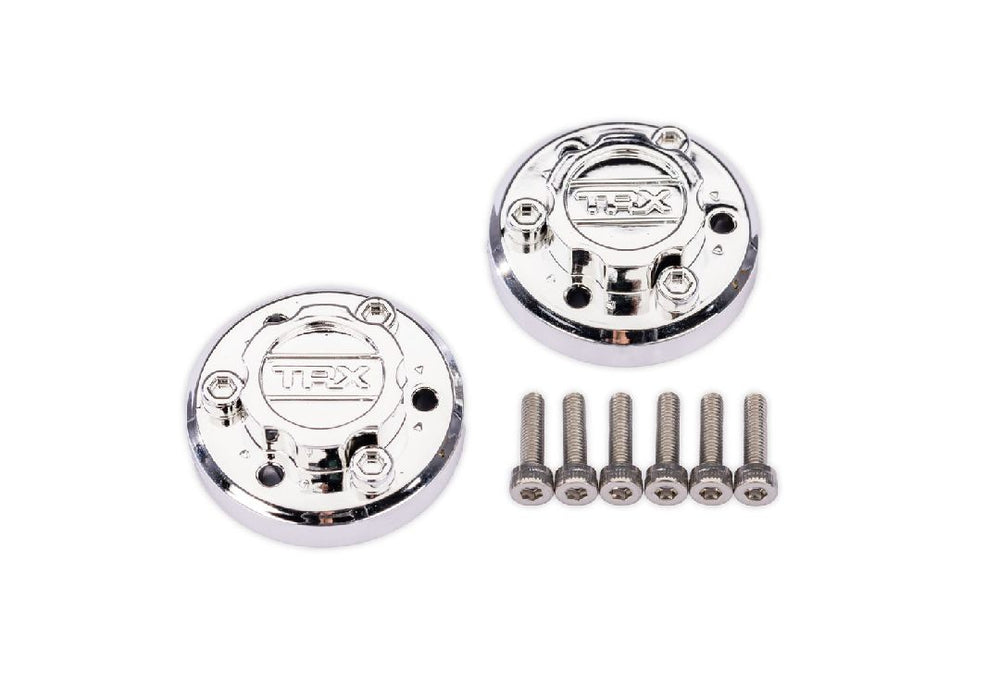 TRA7625 Traxxas X-Truck Chrome Center Caps (2)