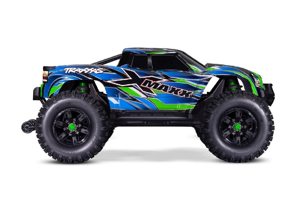 TRA77096-4GREEN Traxxas X-Maxx Ultimate VXL-8s Brushless Monster Truck - Green NEW X-Maxx 2024 will need this part # TRA2997 to run this truck