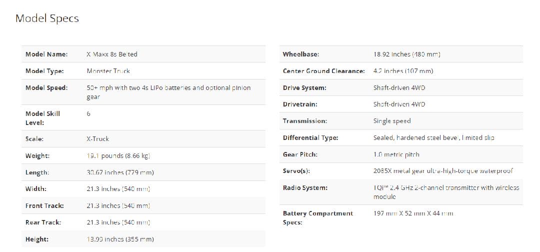 TRA77096-4RED Traxxas X-Maxx VXL-8s Brushless Monster Truck - Red NEW X-Maxx 2024 will need this part # TRA2997 to run this truck