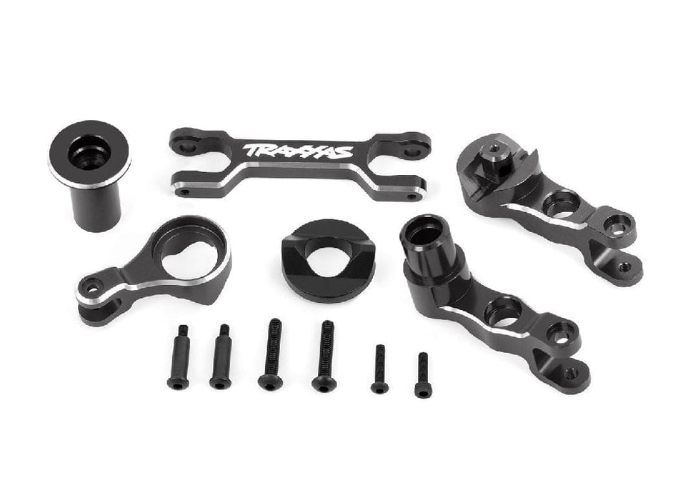 TRA7746-GRAY Traxxas Steering Bellcranks (L&R)/Draglink (6061-T6 AL Gray)